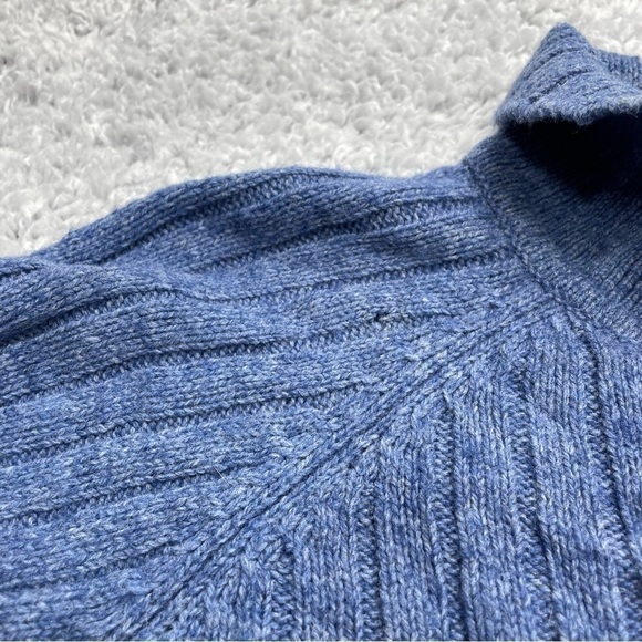 Woolrich Sweater Womens Large Wool Long Sleeve Full Zip Collar Soft Cozy Comfy - Picture 3 of 6